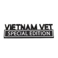 3D Vietnam Vet Special Edition Metal Zinc Alloy Adhesive Emblem Decorative Badge Funny Decal Auto Accessory