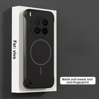 Magsafe Rėmelio Neturintis Dėklas VIVO X300 Pro, Itin Plonas Kietas PC Matinis, Belaidžio Įkrovimo, Atsparus Smūgiams Galinis Dangtelis VIVO X300Pro vivo X300 juoda