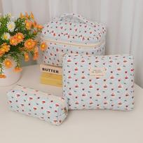 Kelionėms pritaikyta didelės talpos kosmetinė tualeto reikmenims ir makiažo šepetėliams Medium (Inner Bag) gray