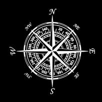Compass Nautical Navigate Style Vinyl Car-styling Decal Motorcycle Car Sticker balta