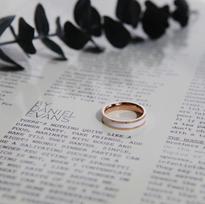 Fashion Titanium Steel Rose Gold Black and White Ceramic Ring Couple Rings Ceramic Jewelry KTJ 6 balta