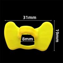 Anti-Kandžiojimo Vištienos Akiniai 8mm Stori Geltono Plastiko Gaidžio Akiniai Kovos Plunksnų Kandžiojimo Apsaugai Paukštininkystės Reikmenys 20 Vnt. yellow