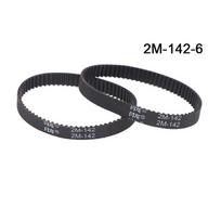 2 vnt paskirstymo pavaros diržas 2Gt/2M perimetras 140 142 150 160 180 mm plotis 6 mm sinchroninio konvejerio atsarginė dalis dulkių siurbliui black