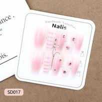 Pink Blush Glitter Star Press-on Nails - 10 Pieces XS - 10 Pieces