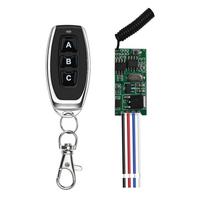 433MHz 1 kanalo RF relės imtuvas DC 3,6V-12V Belaidis nuotolinio valdymo pultas Mini imtuvas Modulis Valdiklis Jungiklis Maitinimo siųstuvas