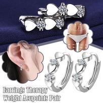 1 Pairs Magnetic Slimming Earrings Earring Weight Loss Earrings Heart Therapy Magnetic Therapy Earrings Chakra Burning Fat Health