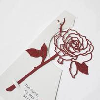 Rose Bookmark Metal Hollow Delicate Book Marks for Men Women Adults Gifts Books Paper Office Supplies. Red