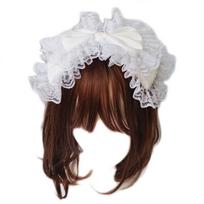 Sweet Big Bowknot Hairband Headdress Lolita Maid Gothic Ruffled Lace Headwear