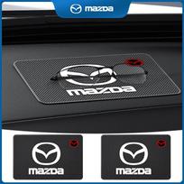 Automobilio logotipas Naujas telefono neslystantis kilimėlis Prietaisų skydelio silikoninis neslystantis kilimėlis, skirtas „Mazda 3 6 Atenza Axela Demio CX3 CX5 MP MS RX8“ priedams black