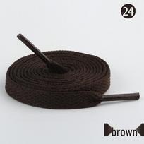 Plokšti 8 mm juodi ir balti batraiščiai laisvalaikio ir sportiniams batams 50cm (1 pair)