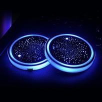 LED Cup Holder Lights for Car, Rechargeable 7 Color-Changing Light Up Cup Holder Insert Coasters, Car Accessories for Teens 1PC