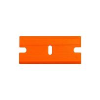 Daugiafunkcinė dvipusė valymo kastuvė dėmėms ir klijams šalinti, automobilio plėvelės aplikavimo įrankis orange