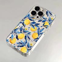 Summer Fruit Yellow Lemon Phone Case For iPhone 16 15 14 13 12 11 Pro Max Mini X XS SE 7 8 Plus 16E Shockproof Transparent Cover iPhone 7 8 SE