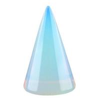 Crystal Cone Ring Holder Natural Stone Ring Stand Cone Shape Jewelry L