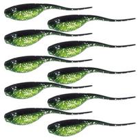 10Pcs/Set 0.7g/5cm Fishing Lure Simulated Hook Flexible 3D Fisheyes Sharp Vivid Skin Fish Attraction Good