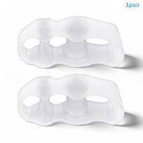 Želinis 3 pirštų atskirtuvas, Hallux Valgus korektorius susiklojusiems pirštams, minkštas, tampus atskirtuvas pėdų skausmui palaikyti Transparent