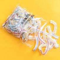 300/100/50 vnt. Spalvingi vienkartiniai maisto dangteliai Plastikinė plėvelė Elastingi maisto dangteliai Vaisių dubenėliams Puodeliams Dangteliai Sandėliavimui Virtuvė Šviežumo išsaugojimo maišelis 50Pcs