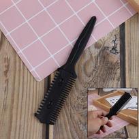 Barber Hair Comb Scissor Tools Bangs Brush Hairdressing Trimmers Thinning one size