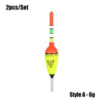 Hot Plastic Bobber Light Stick Eva Foam Fishing Night Float Ball Boia StyleA-6g