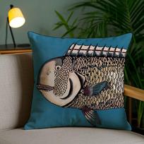 Vintage England Style Abstract Art Figure Pillow Case Anti-Dustmite Pillowcase Invisible Zipper Silky Short Plush Sofa Cushion C Peach skin 18*18(CM)-1Pcs