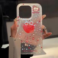 ins wind apple swing for iPhone17ProMax mobile phone case 16 Apple 15/14 matte 17 large hole 13 apple 15