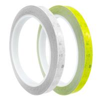 KUAIDHFK Reflective Tape, 1cm x 8m, 2 Rolls, Fluorescent Tape, 1cmX8m balta