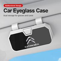 PHVY3 Car Sun Visor Glasses Clip Pressing Switch Eyeglasses Holder For Citroen C1 C2 C4 C5 C3 C4L C8 Berlingo Xsara Picasso Accessorie