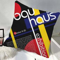 Bauhaus Exhibition Pillow Case Square Pillow Bedroom Sofa Leisure Comfort Cushion Car Home Decoration 40x40cm