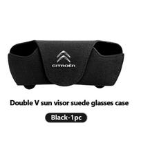 KDXF2 Car Sun Visor Plate Glasses Sunshade Clamp Organizer Storage Box For Citroen Grand Berlingo Jumper Celysee Xsara Picasso