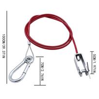 Efficient 1Pcs Trailer Breakaway Safety Cable Clevis End Easy Connection for Towing raudona