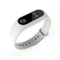 „Mi Band 2“ dirželio apyrankė „Miband“ pakeičiama vienspalvė silikoninė apyrankė balta