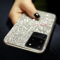 Glitter padengimas, skirtas Samsung Galaxy A51 A71 A50 A70 A30 A40 A20 A10 A10E A20E A60 A80 A90 minkštas dangtelis Samsung Galaxy A51 sidabras