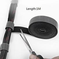 ROCK Cable Organizer Vielos suktukas ausinių laikiklis Pelės laido apsauga HDMI kabelio valdymas, skirtas iPhone Samsung USB kabelis 1M black