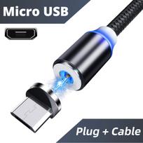 Led 2.0A USB įkroviklio laidas C tipo laidas Mikro USB mobiliojo telefono greitas įkrovimas Micro juoda