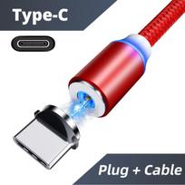 Led 2.0A USB įkroviklio laidas C tipo laidas Mikro USB mobiliojo telefono greitas įkrovimas Typec raudona