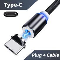 Led 2.0A USB įkroviklio laidas C tipo laidas Mikro USB mobiliojo telefono greitas įkrovimas Typec juoda