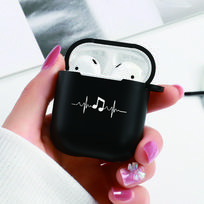 Skirta AirPods Pro Bluetooth ausinių dėklas Apple Air Pods 1 2 3 Airpods 1/2/3 Air Pods Juodas belaidės ausinių apsauginis dangtelis Minkštas silikoninis TPU Airpods