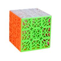 QiYi DNA įgaubtas 3x3 lipdukų greitas kubas dėlionės vaikams berniukams DNR 3x3x3 lipdukų kubelių berniukų žaislai orange