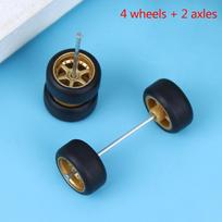 1/64 Ratai Ratams Su Gumine Padanga Modelis Modelis Automobilis Modifikuotos Dalys Žaislai auksas