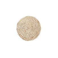 Talos Rattan Weave apvalus ovalus padėkliukas valgomojo stalo šilumos izoliacijos kilimėlis virtuvės dekoras Round 11cm beige