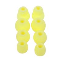 4 poros minkštų silikoninių ausinių pagalvėlių Ausinių antgaliai Tinka 90% In-ear ausinėms Dangtelis Ausinių priedas -Powerbeats Pro geltona