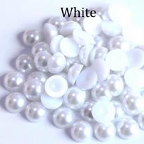 2 3 4 5 6 8 10 12 14 mm Perlų imitacijos apvalūs puskaroliukai papuošalams Moterų nagų dailė  Pasidaryk pats  priedai 6mm x 100Pcs
