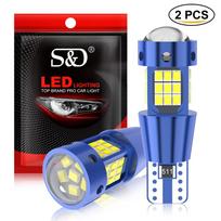 2vnt W5W T10 LED CANBUS be klaidų 5W5 12V 1000Lm itin ryškus pleištinis automobilio salono šoninis apšvietimas 194 2016 42SMD objektyvo lemputė automatinė lemputė 6000K balta