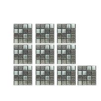 Ramidos 10 vnt 3D krištolinių plytelių lipdukai „pasidaryk pats“ vandeniui atsparūs lipnūs sienų lipdukai 10x10 cm One Size