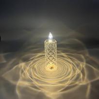 Touch LED krištolo rožių šviestuvas USB Creative Light Prabangus romantiškas atmosferos šviestuvas prie lovos, naudojamas kambario dekoravimui ir dovanų įteikimui mini 1 color