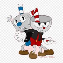 Cuphead ir Mugman Bėgantys Cuphead Termo Pernešimo Spausdinimo Vinilo Lopai Lipdukas Drabužiams PASIDARYK PATS Aplikacijos Plaunami Lopai
