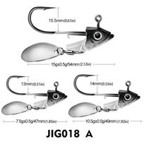 3 vnt. jauko švininis kabliukas Žuvies galvutė su kabliu švininiu kabliu Minkštas žuvies atsvaras nuo kabančio dugno kablys 7 g 10 g 15 g masalo priedai 7.5g(3pcs) juoda