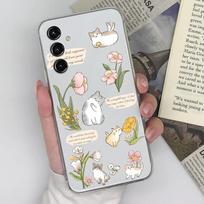 Dėklas, skirtas Samsung Galaxy S6 S7 edge+ S23 S22+ Ultra J3 4 5 6 mielas smūgiams atsparus permatomas silikoninis telefono dangtelio animacinis piešinys, skirtas Samsung Coque buferiui Samsung M23 5G