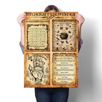 Virtuvės ragana Linksmos drobės retro plakatai ir dekoratyvinės freskos 21cm×30cm NoFrame