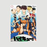 Japanese Anime Poster Volleyball Boy Paintings Wall Art Prints White Coated Paper Picture Modern Home Room Decoration 30x21cm black